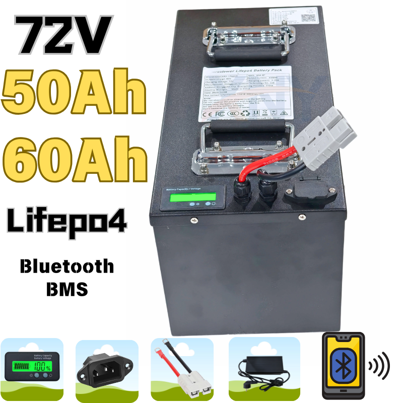 72V 60Ah Lifepo4 Battery Pack - 72V 50Ah 50A 60Ah 60 Ah