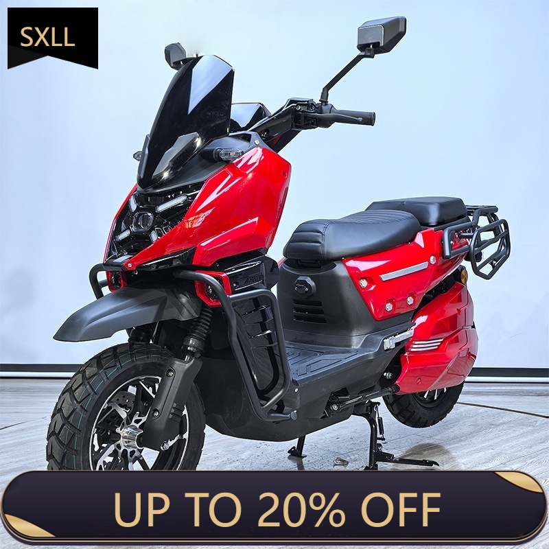 72V 5000W Electric Motorcycle - SXLL 2026 最新型高速2000Wモーター搭載12インチ幅広タイヤ大人用電動バイク