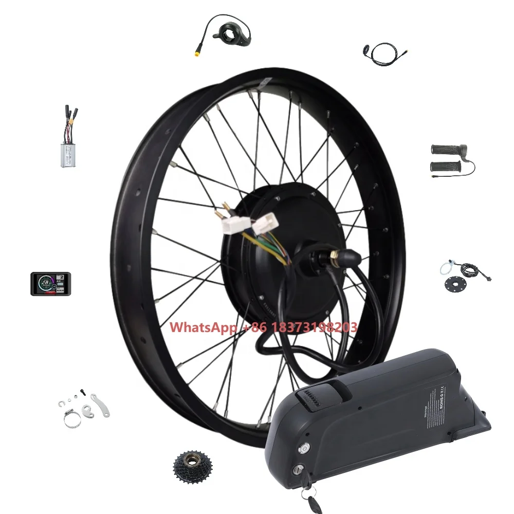 Electric Motorcycle Conversion Kit 72V - ホットセール中 72Vリチウム電池 3000wブラシレスハブモーター バイク電動化キット 電動自転車変換キット