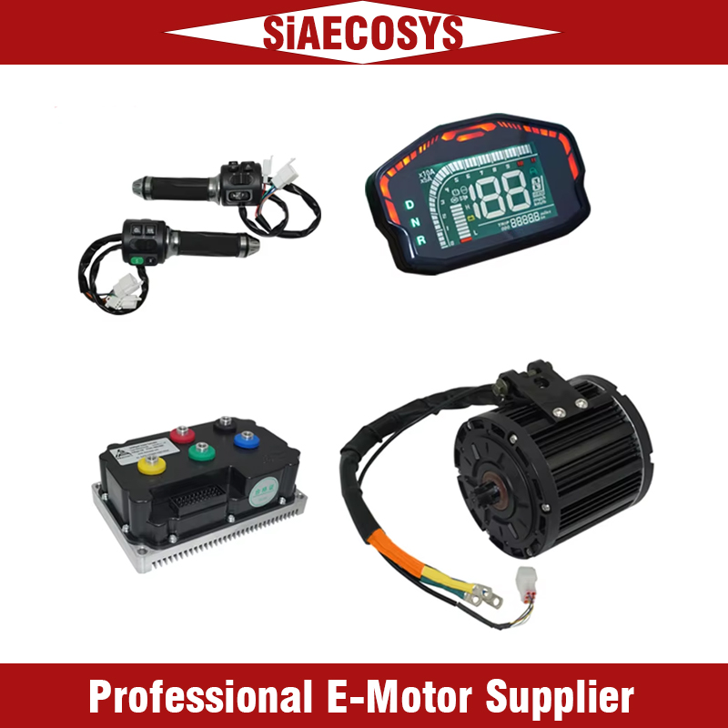 Mid Drive Motor Kit 72V 3000W - QSMOTOR QS138 ミッドドライブモーターと Fardriver SIAYQ72180 変換キット