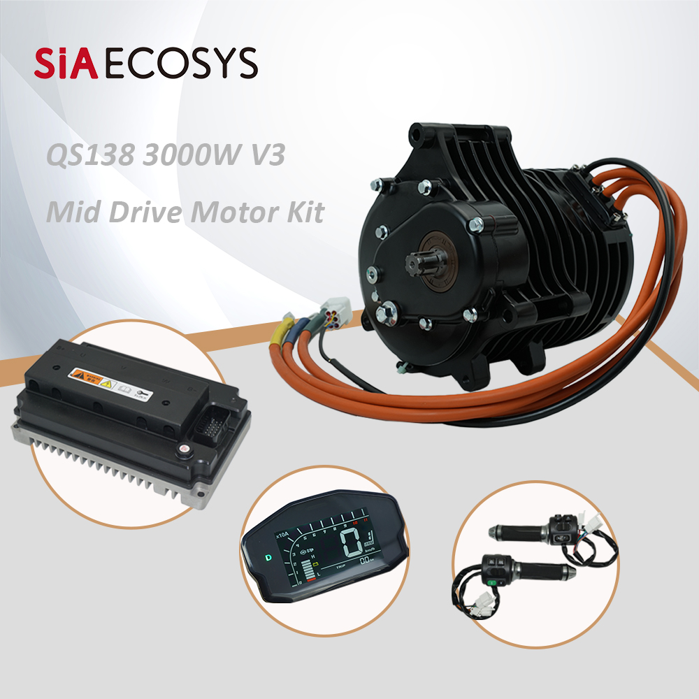 Mid Drive Motor Kit 72V 3000W - QSMotor QS138 3000 ワット V3 70H