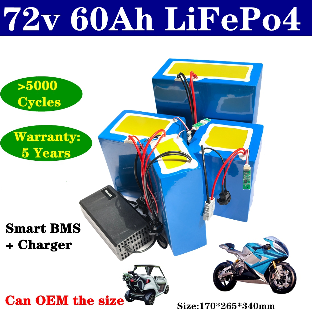 72V 60Ah Lifepo4 Battery Pack - リチウム 72V 60Ah lifepo4 バッテリーパック BMS