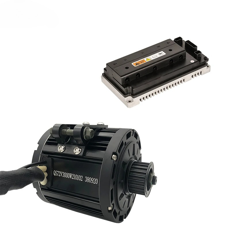 Mid Drive Motor Kit 72V 3000W - qs138 3000Wピーク9KW 72V 100KPH PMSM QS138ミッドドライブモーターとEM150コントローラーキット
