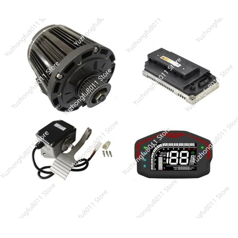Mid Drive Motor Kit 72V 3000W - 3000WミッドドライブブラシレスDCモーターパワートレインキット72V 100km/h速度100km/h EM150SPコントローラー電動車両