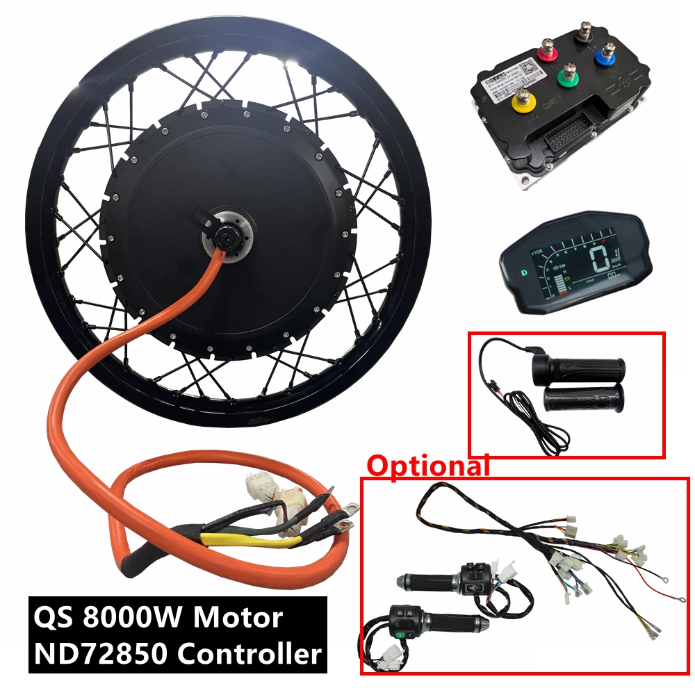 Qs273 Hub Motor 8000W 72V - NBpower/QS273 V3 72v 8000W電動自転車キット 150mmドロップアウト オートバイ電動自転車モーターホイール