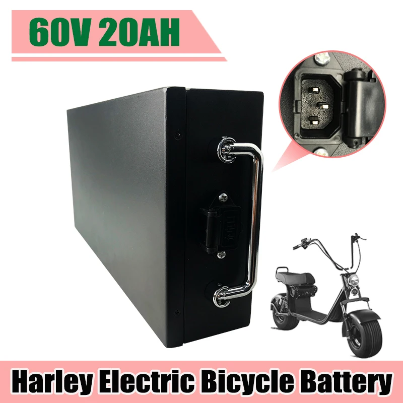 60V 30Ah Electric Scooter Battery - 60V 20Ah 大容量防水リチウムバッテリーパック ハーレー二輪折りたたみスクーターバッテリー用