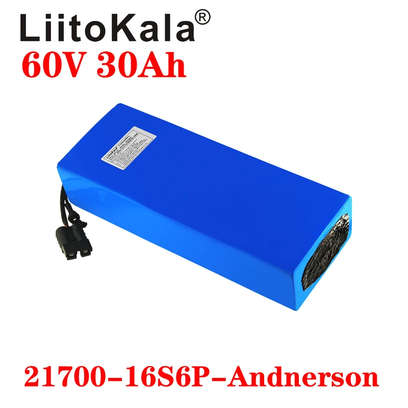 Liitokala-リチウム電池付き電動スクーター,60V, - 60V 30Ah Electric Scooter Battery のレビューと価格