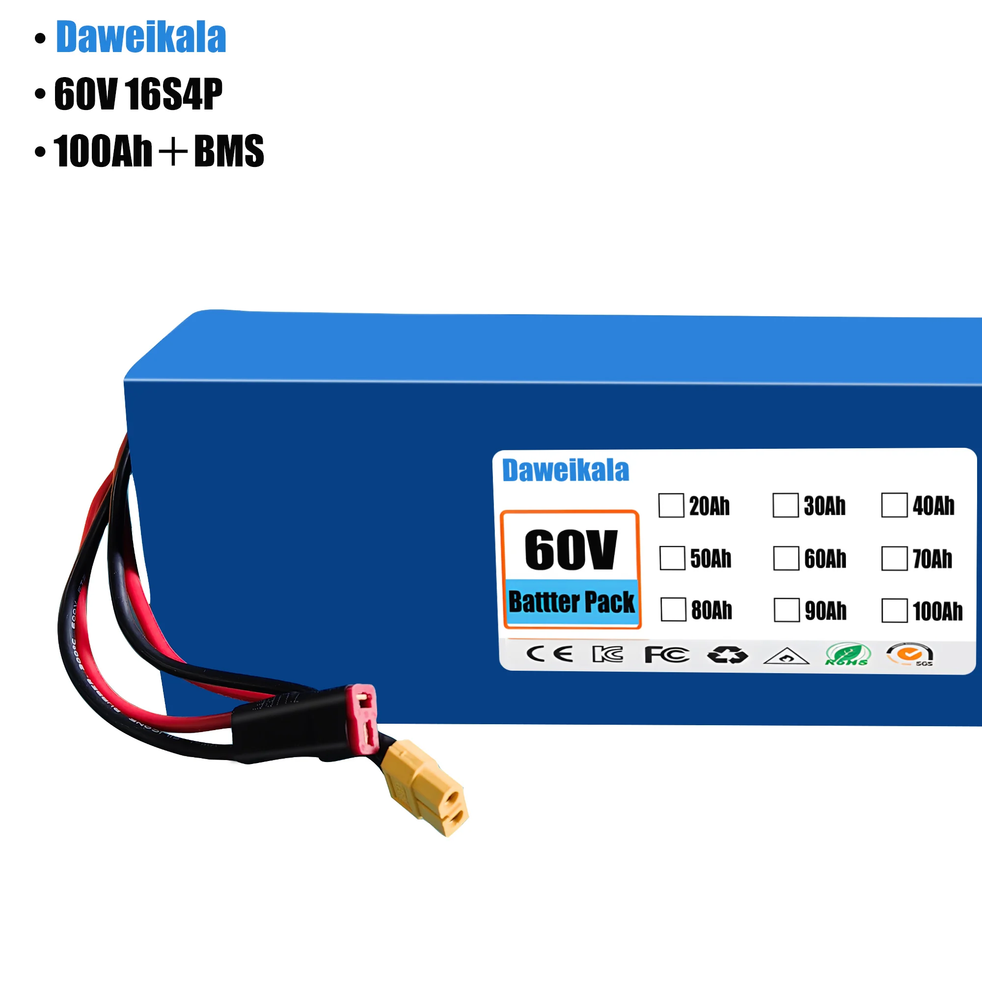 60V 100Ah 16s4p リチウムイオンバッテリーパッ - 60V 30Ah Electric Scooter Battery のレビューと価格