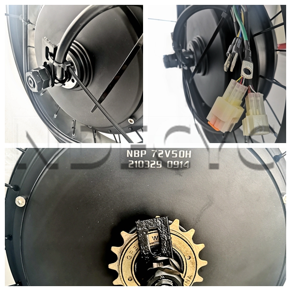 150mmドロップアウト QS205 50H 48-72V  - Electric Motorcycle Conversion Kit 72V のレビューと価格