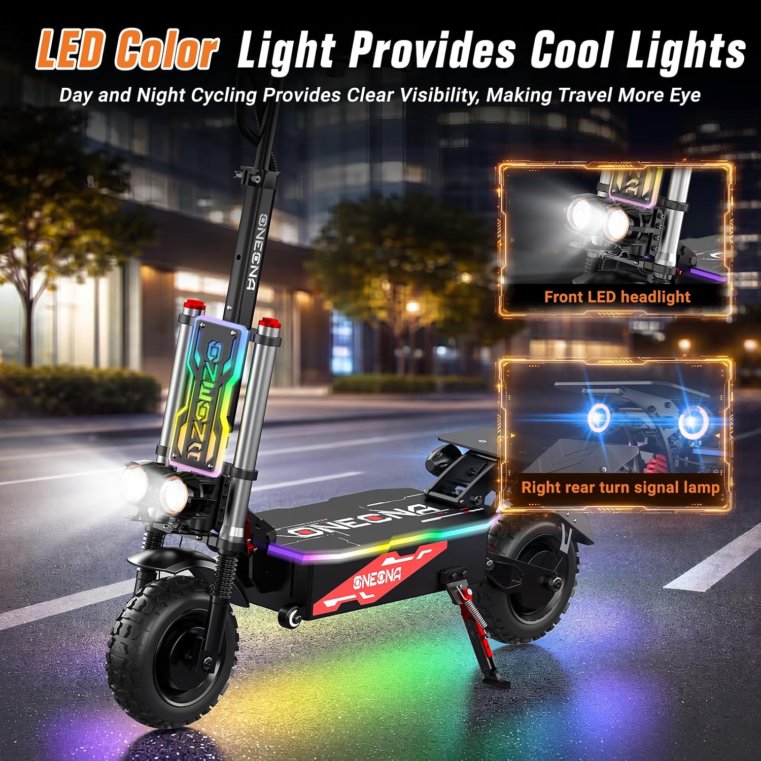 ONECNA NEW GT8PRO 大人用電動スクーター、5 - 60V 5600W Dual Motor Electric Scooter のレビューと価格